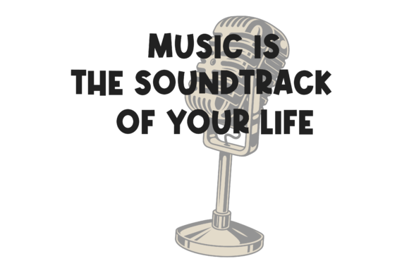 Download Typography Retro Music is the Soundtrack - Retro Collection