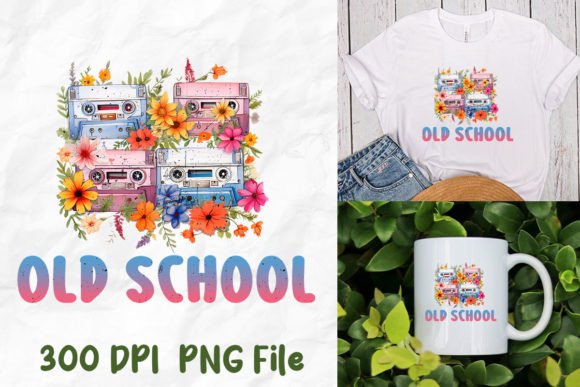 Download Old School Retro Cassette Wild Flower - Retro Collection