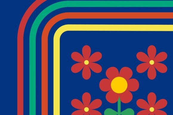 Download Floral Colorful Retro 60s 70s Flowers - Retro Collection