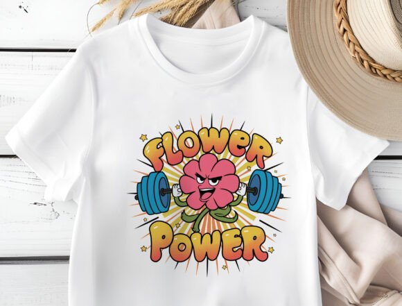 Download Flower Power Png, Retro Floral Design - Retro Collection